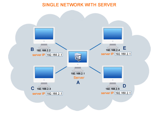 Single Network with Server
