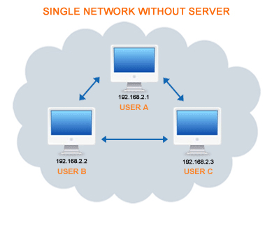 Single Network without Server